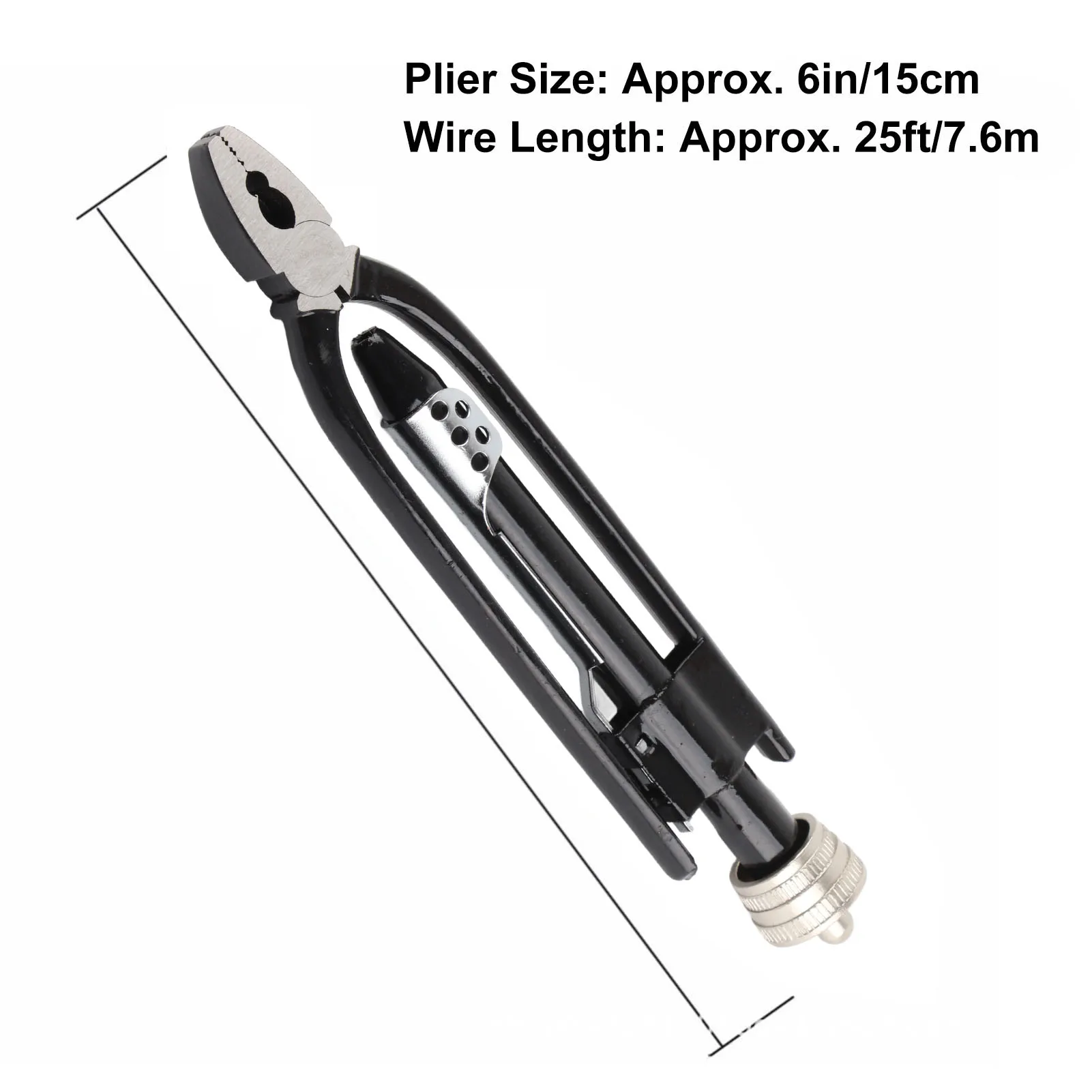 

21cm Safety Wire Plier with 25ft Wire High Carbon Steel Wire Twisting Tool for Aircraft Automobile Industrial Safety Plier