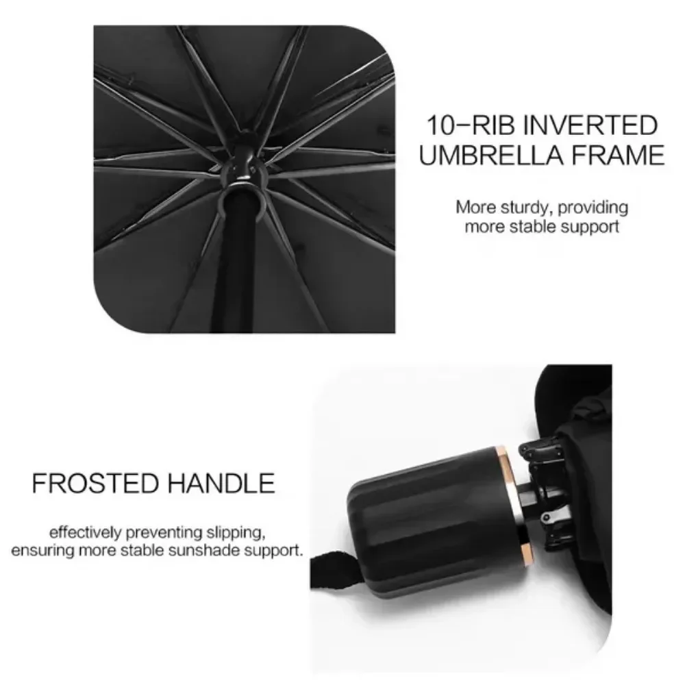 طوي مظلة السيارات مظلة الشمس سيارة الشمس قناع الزجاج الأمامي ظلة درع الشمس حماية ضوء حجب أداة مناسبة للسيارة #4