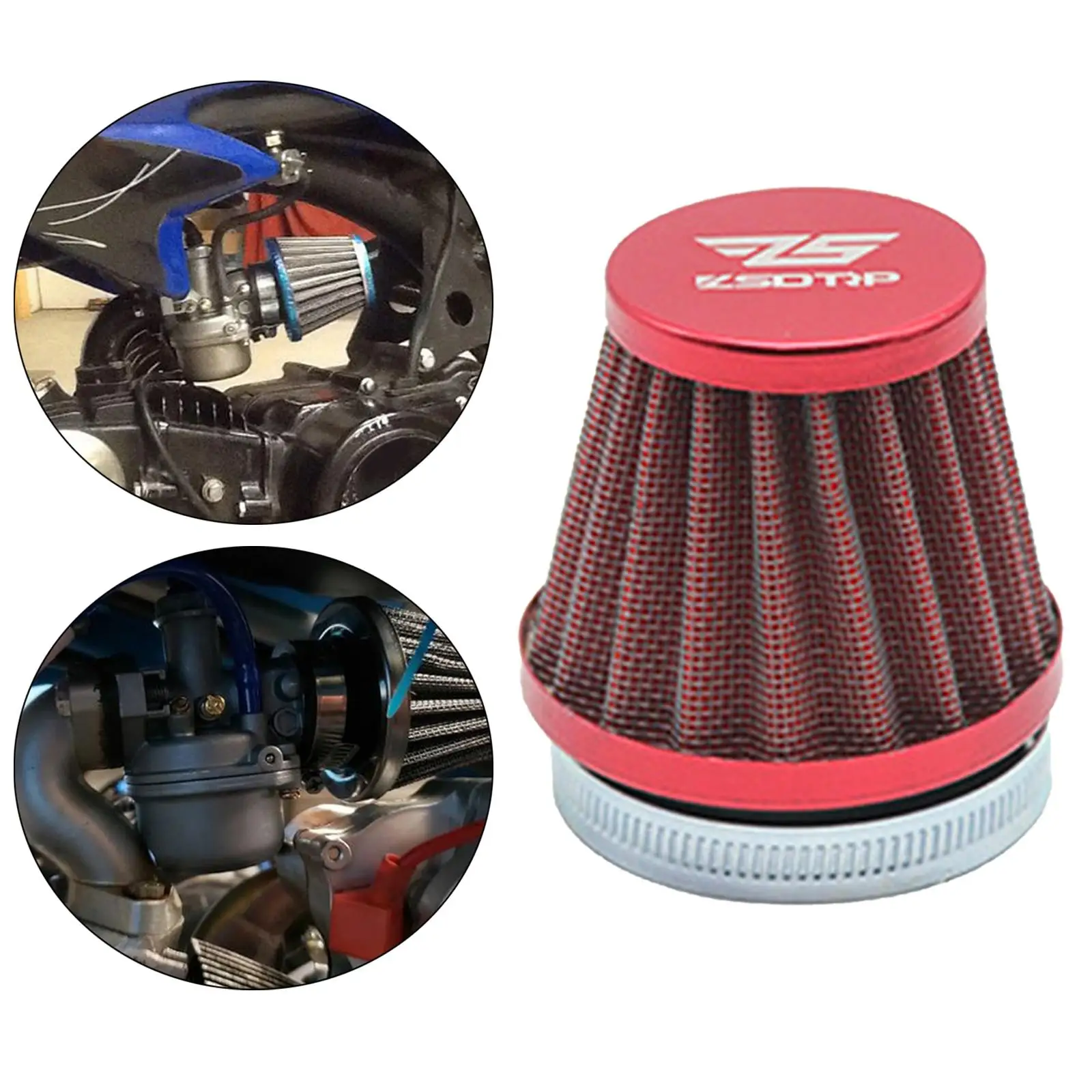 Motorcycle Air Filter Replaces Air Intake Filter Cleaner High Performance Intake Mushroom Head Cleaner Fit for Motorbikes ATV