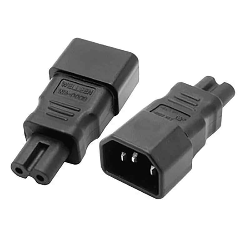 90 Degree Right Angled IEC Angle IEC320 IEC 320 C14 Socket To IEC C7 AC Power Plug Adapter Power Supply Connector Set