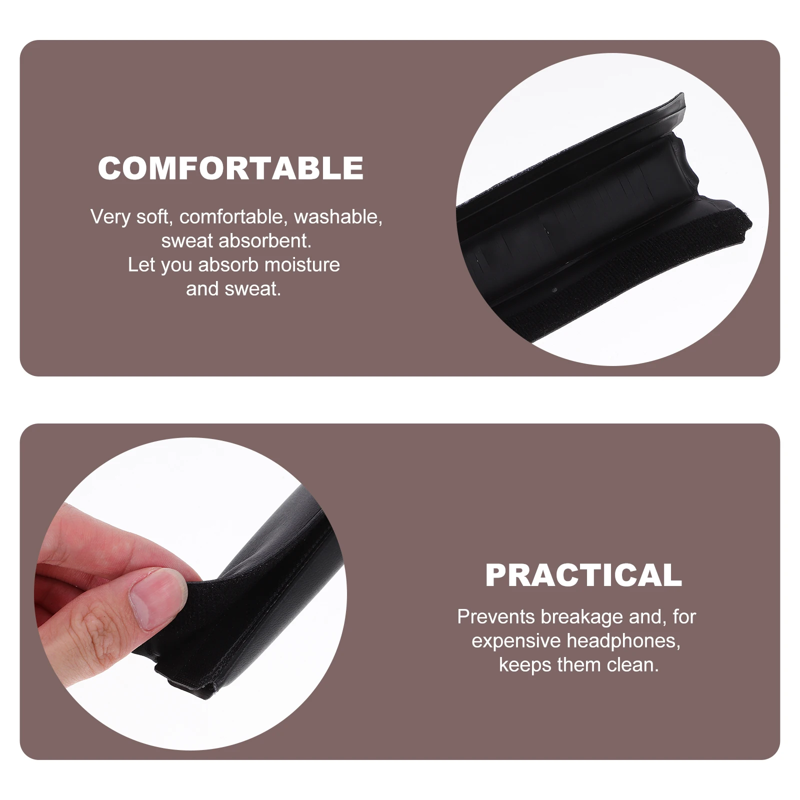 

Pu Headphone Headband Cover Cushion Replacement Compatible With Qc25 Comfortable Lightweight Washable For Headset