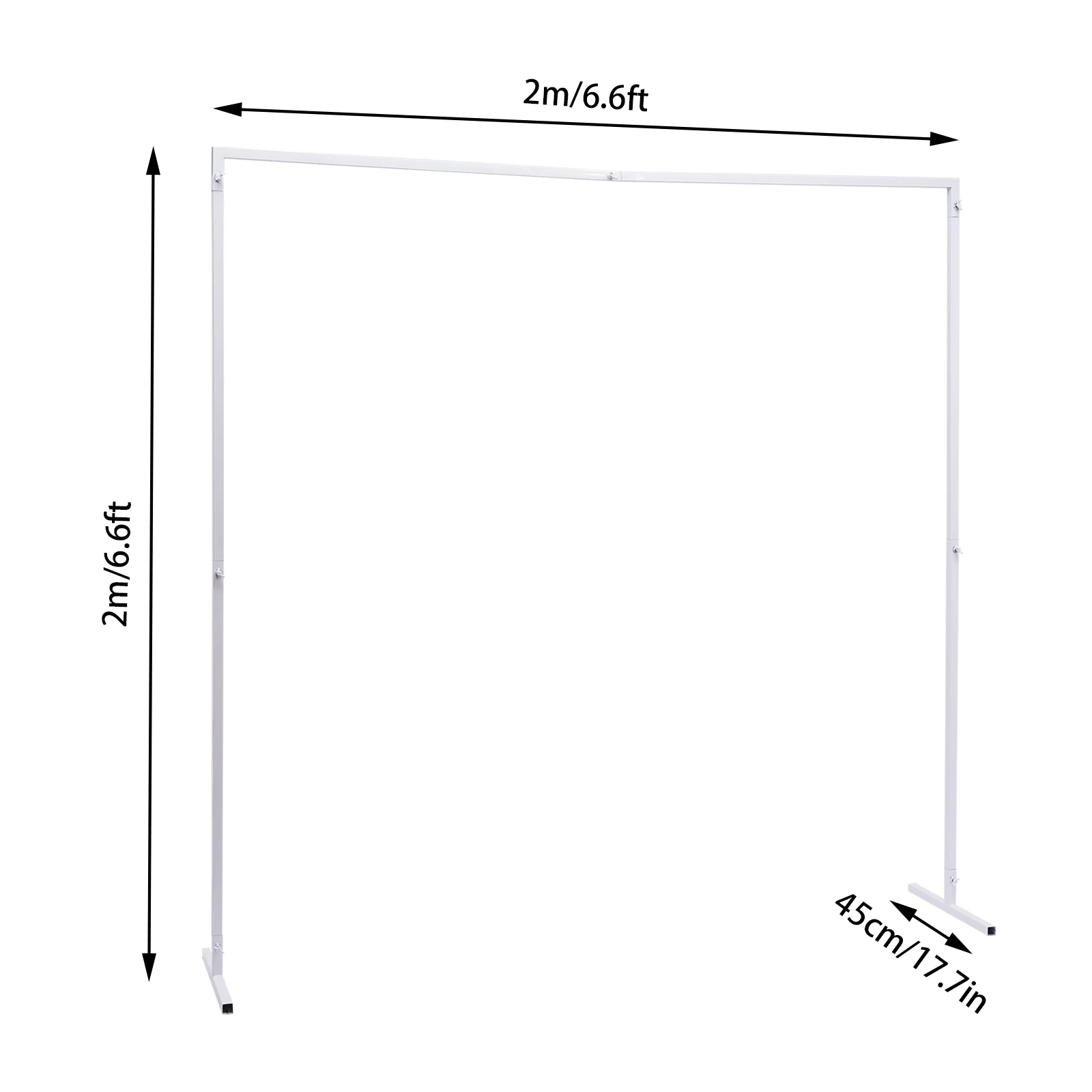 Imagem -04 - Arbor Quadrado do Jardim do Arco da Tabela do Metal de 6.6 Pés para o Jardim Interno e Exterior Decoração da Festa Conjunto Fácil