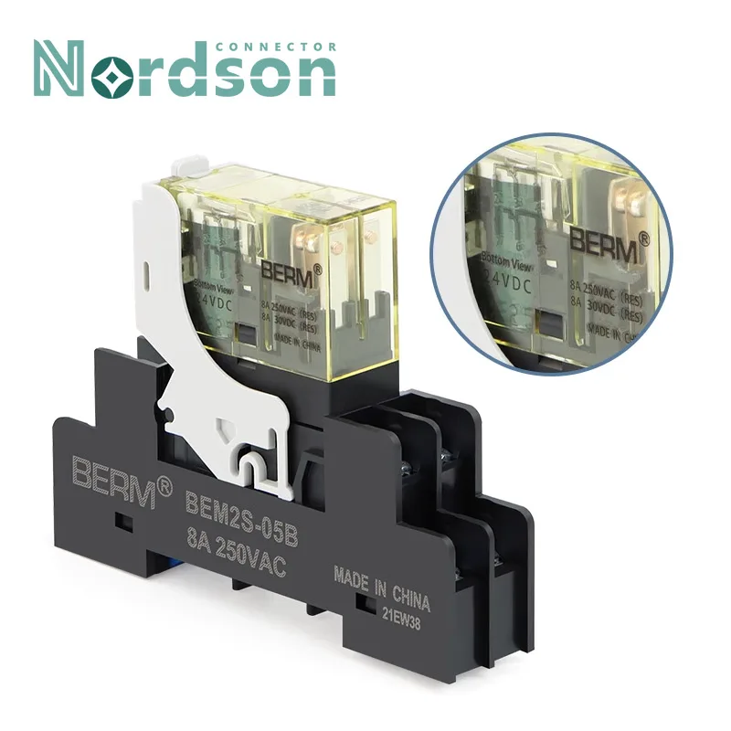 

BEM1S-CL 2S-CL Маленькое реле постоянного тока 24 В переменного тока 220 В, тонкое 2 открытия, 2 закрытых реле, 5/8 футов, 12 А, 8 А, 250 В, промежуточные разъемы реле