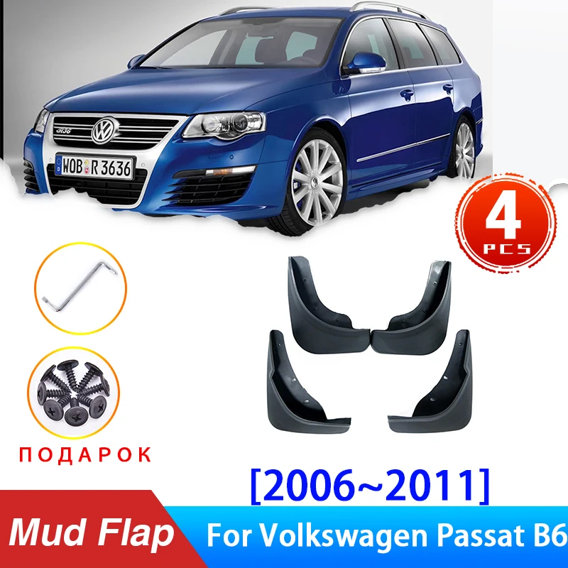 

For Volkswagen Passat VW B6 2006~2011 2007 2010 Mud Front Rear Anti-splash Upgrade Mudguards Fender Mudflap Car Accessories