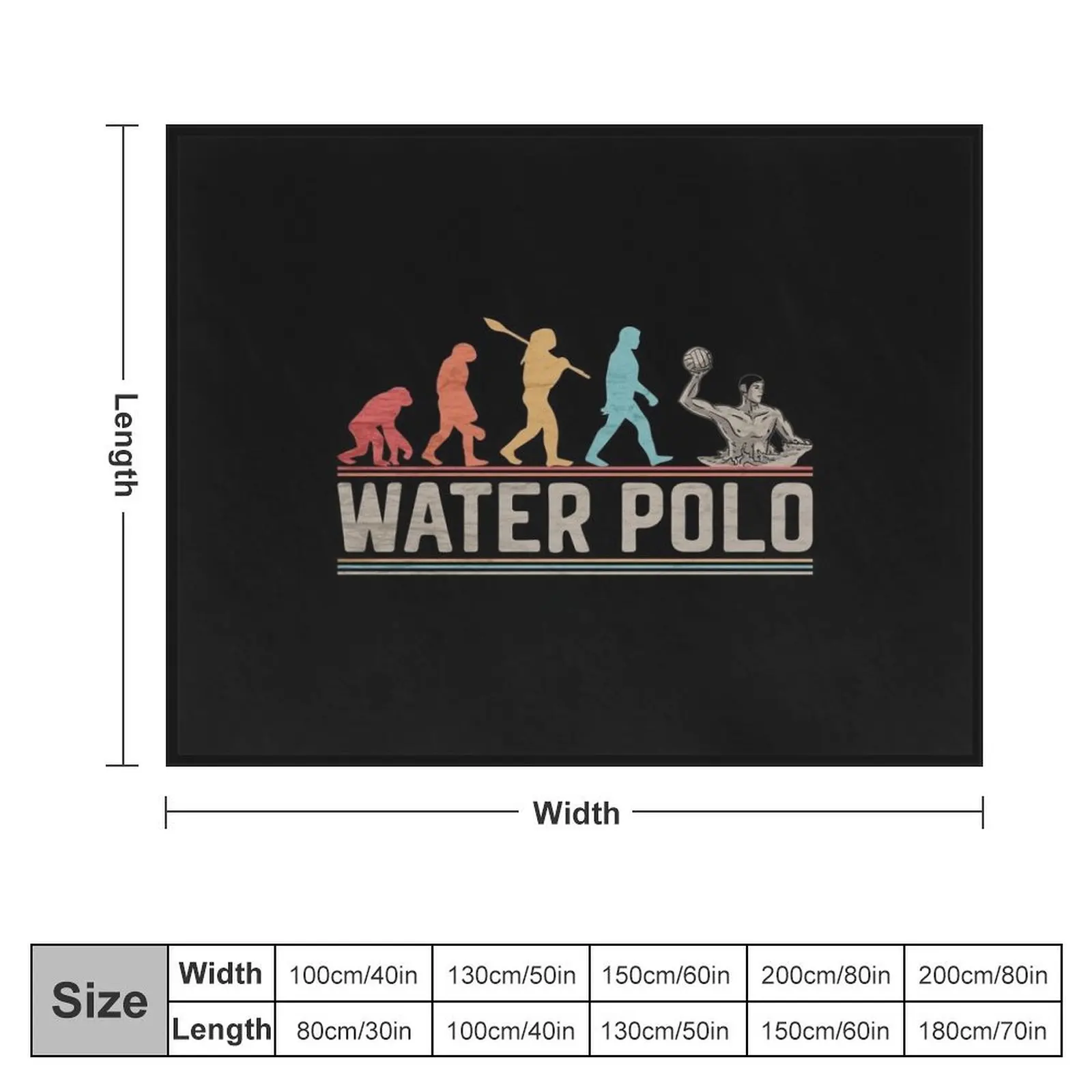 워터 폴로 진화 워터 폴로 재미있는 수영 워터 볼 던지기 담요, 럭셔리 세인트 여름 헤어리스, 발렌타인 선물 아이디어 담요