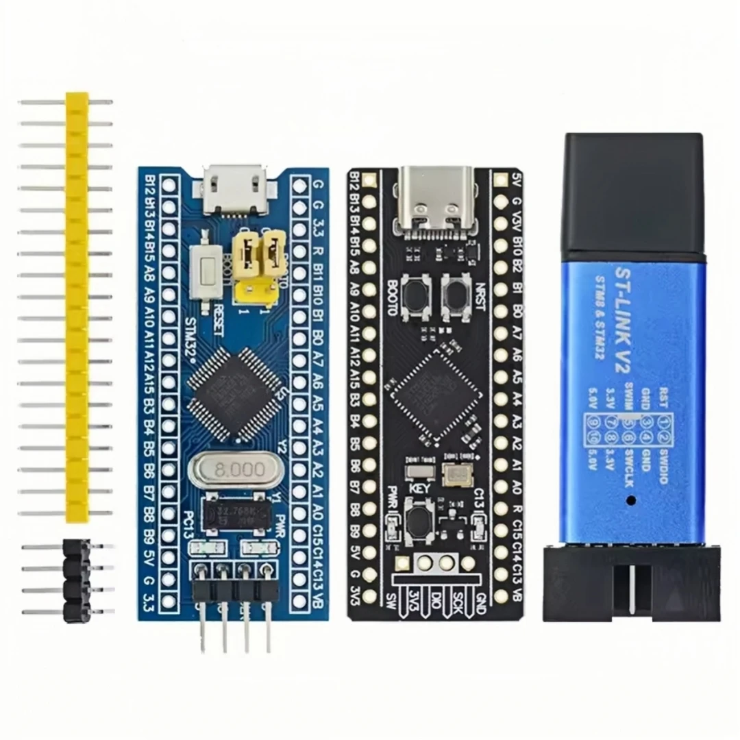 STM32F103C8T6 STM32F103C6T6 ARM STM32 الحد الأدنى من لوحة تطوير النظام STM32F401 STM32F411 + ST-LINK V2 تنزيل المبرمج