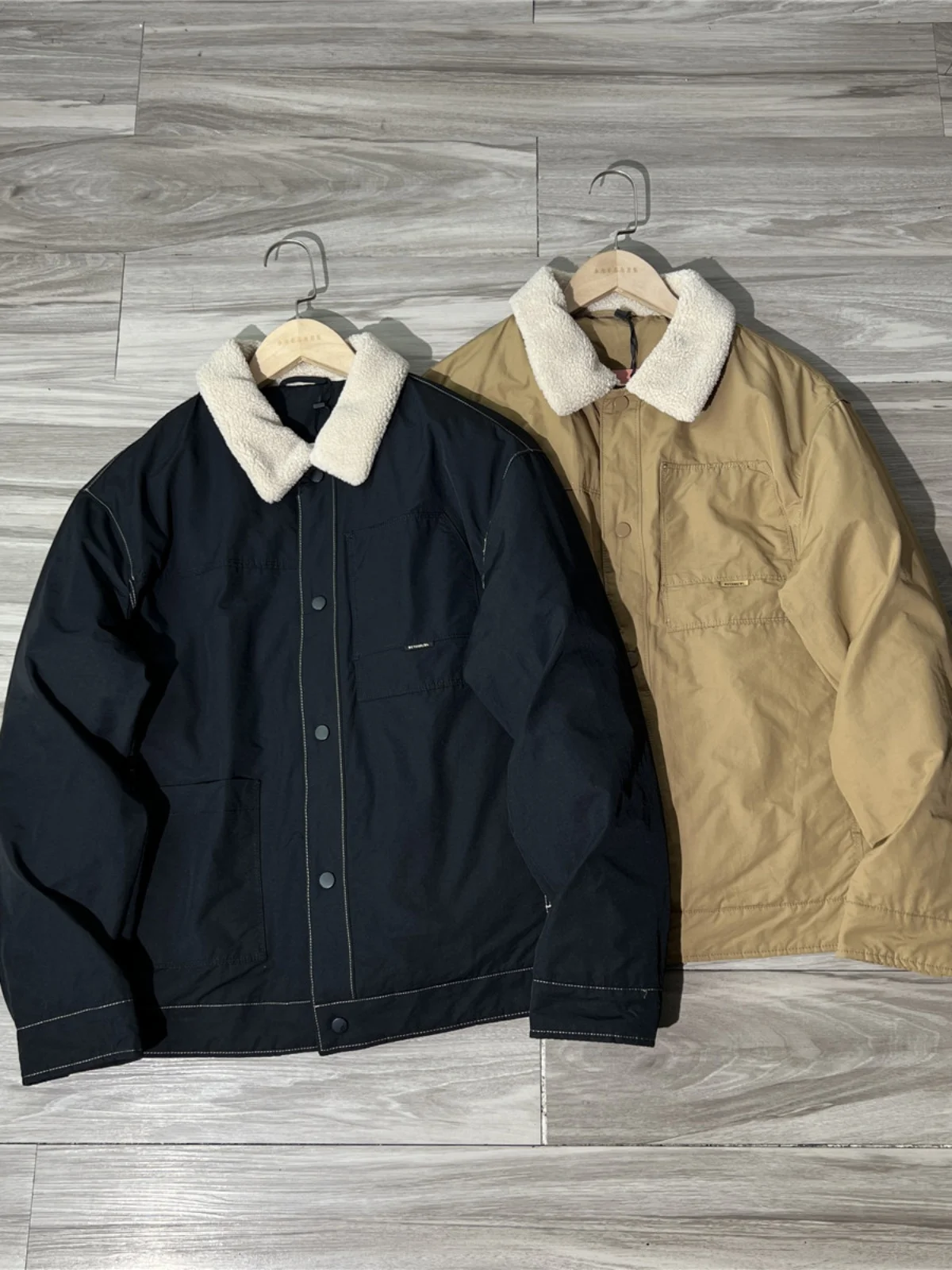 

Ретро-куртка для охоты Sle 90 Du с пуховым наполнителем, мужская, с воротником из овечьей шерсти, осенне-зимняя, модная, теплая, повседневная, городской стиль