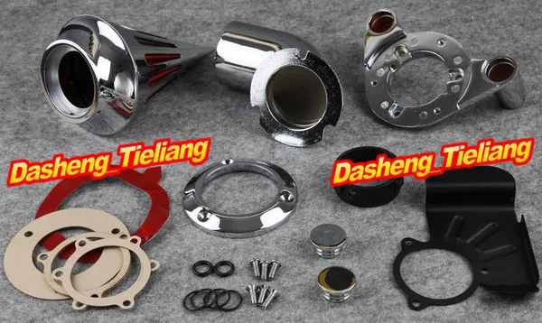 

New Motorcycle Spike Air Cleaner Intake Filter For Harley Dyna Touring 2008 2009 2010 2011 2012 Aluminum Alloy Chrome
