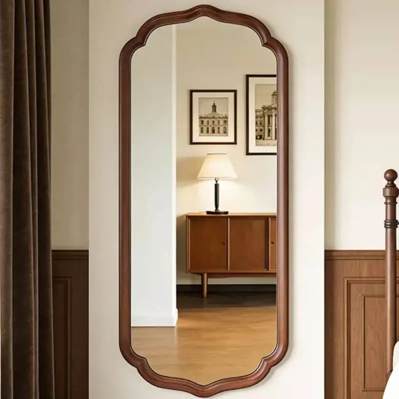 Classic Retro Mirror Decor Universal Personalised Standing Floor Mirror Decor Art Wall Makeup Custom Grand Miroir Home Decor