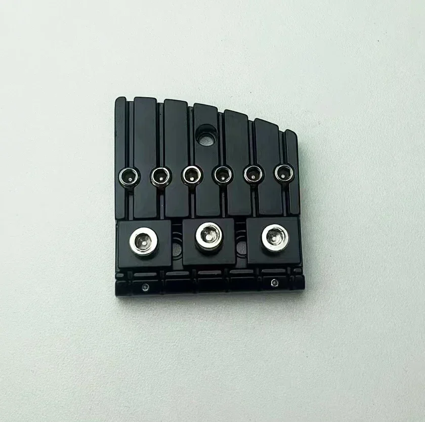 Yue Yun Music Store-Discount Hot Sale-6-String Headless Guitar Bridge Saddle with Nut Plate Essential Parts for Guitarists