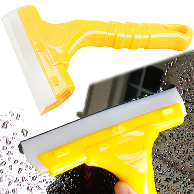 Car Glass Film Multifunctional Scraper Car Windshield Wiper Cleaner Bathroom Glass Washer Silicone Blade Cleaning Accessories