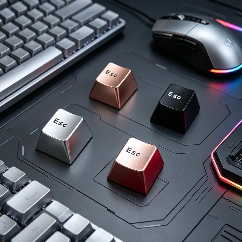 Mechanical Keyboard Metal Personalized Custom ESC keycap Aluminum Alloy CNC Anodic Oxidation DIY Spacebar KeyCaps Cherry Profile
