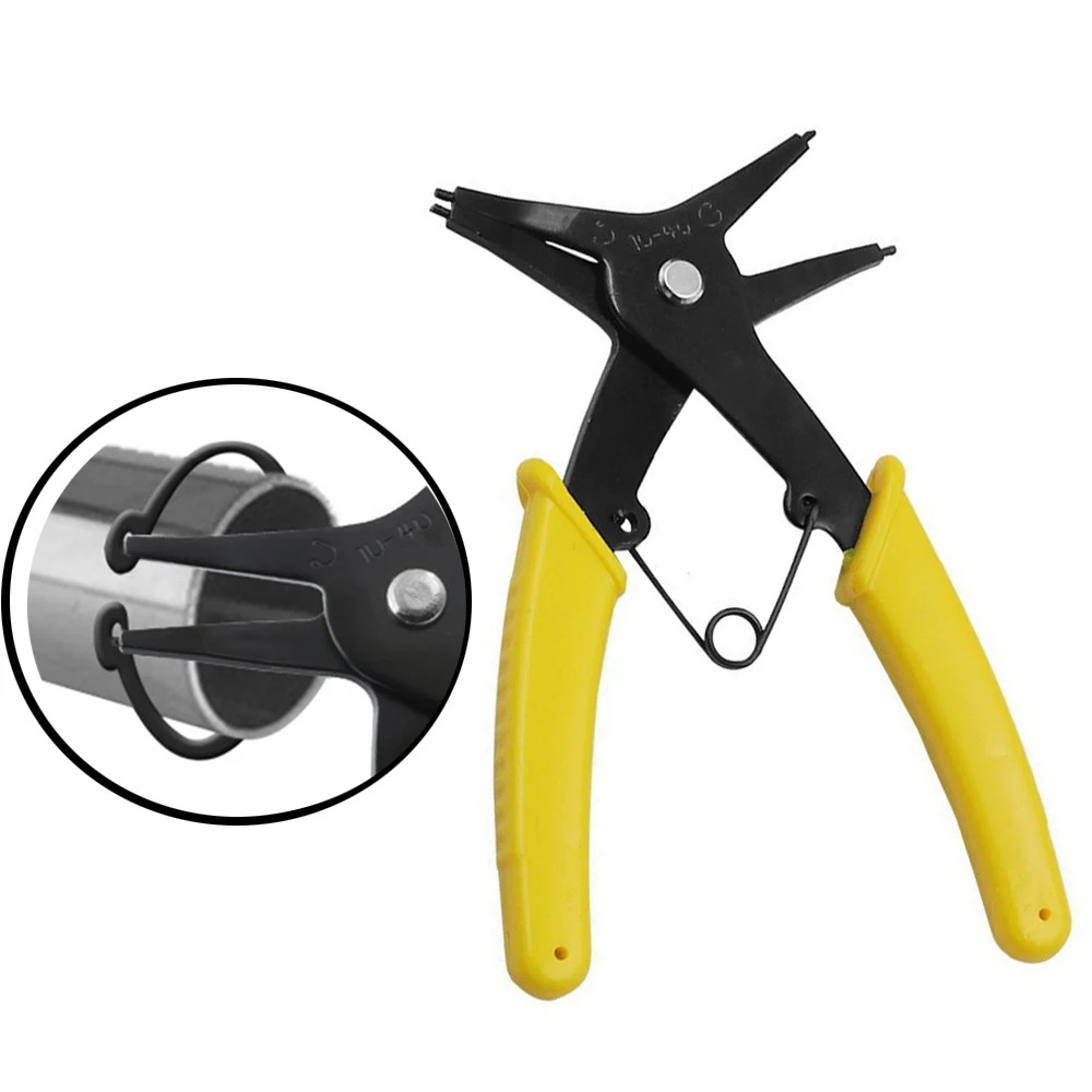 

Circlip Pliers 2 in 1 Internal and External Dual Purpose Pliers External Spring Pliers Large Retaining Ring Removal Tool