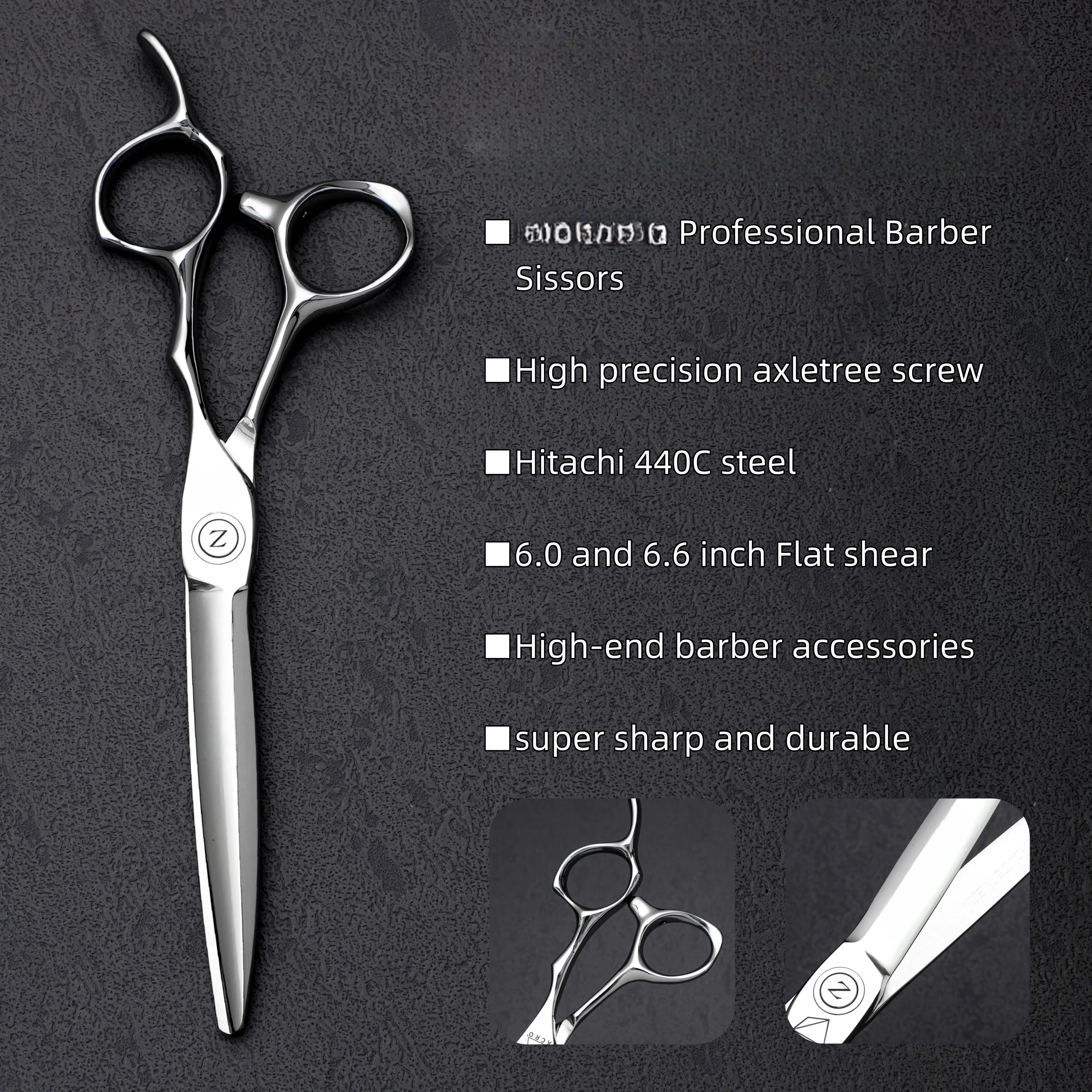 

Professional hairdressing scissors，Hitahi 440C steel Thinning shears，Set of 6.0-6.5 inches Hair cutting tools，Sharp and durable