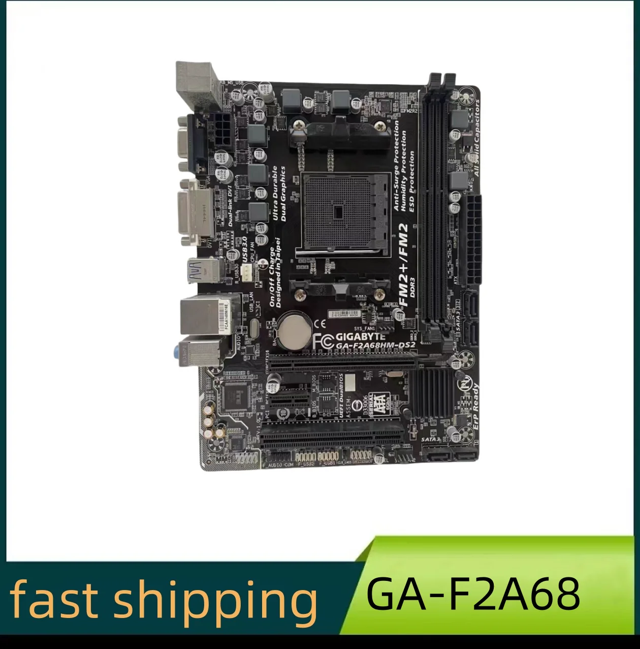 For Gigabyte GA-F2A68HM-DS2 Desktop Motherboard DDR3 FM2 + M-ATX Mainboard 100% Tested OK Fully Work