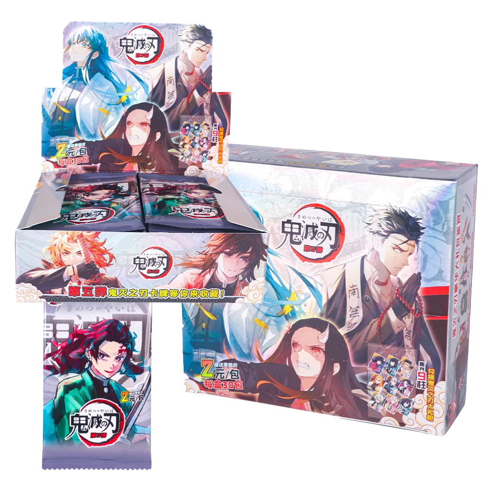 Original Demon Slayer Cards Infinite Train Edition SSP Rare Cards Tanjirou Kamado Nezuko Classic Anime Collectible Cards Toys
