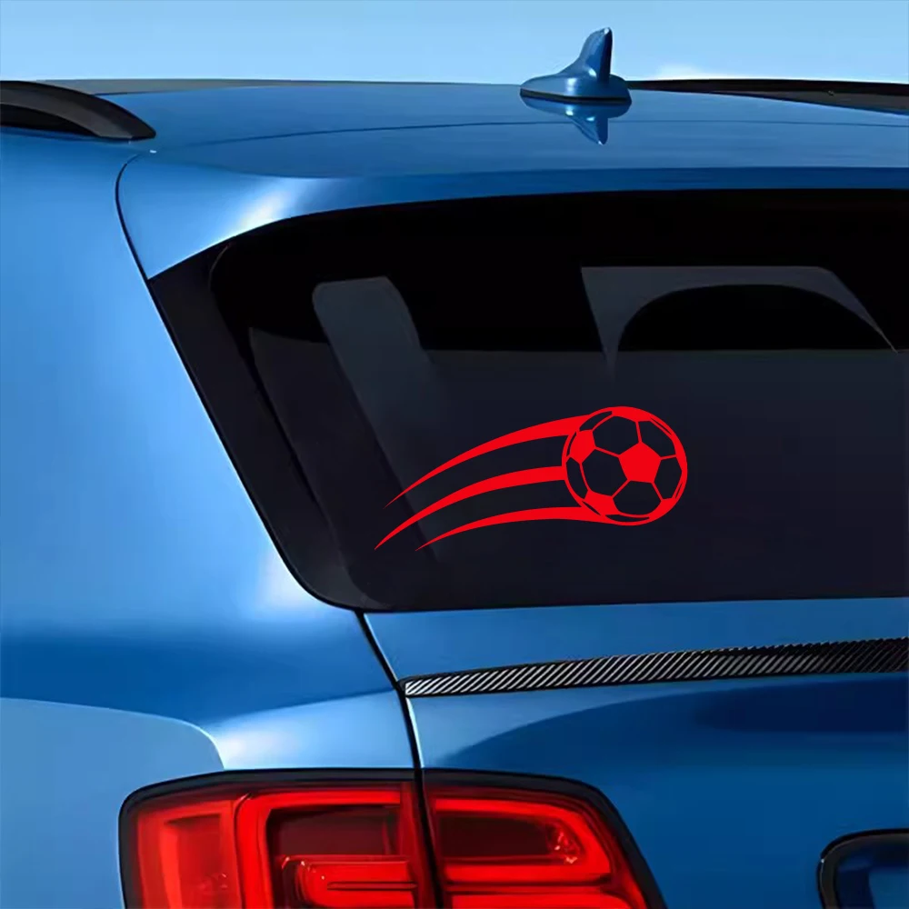

Car Sticker Football Window Creative Vinyl Decals Rear Body Windshield Imitation Soccer Ball Automobiles Decoration Accessories