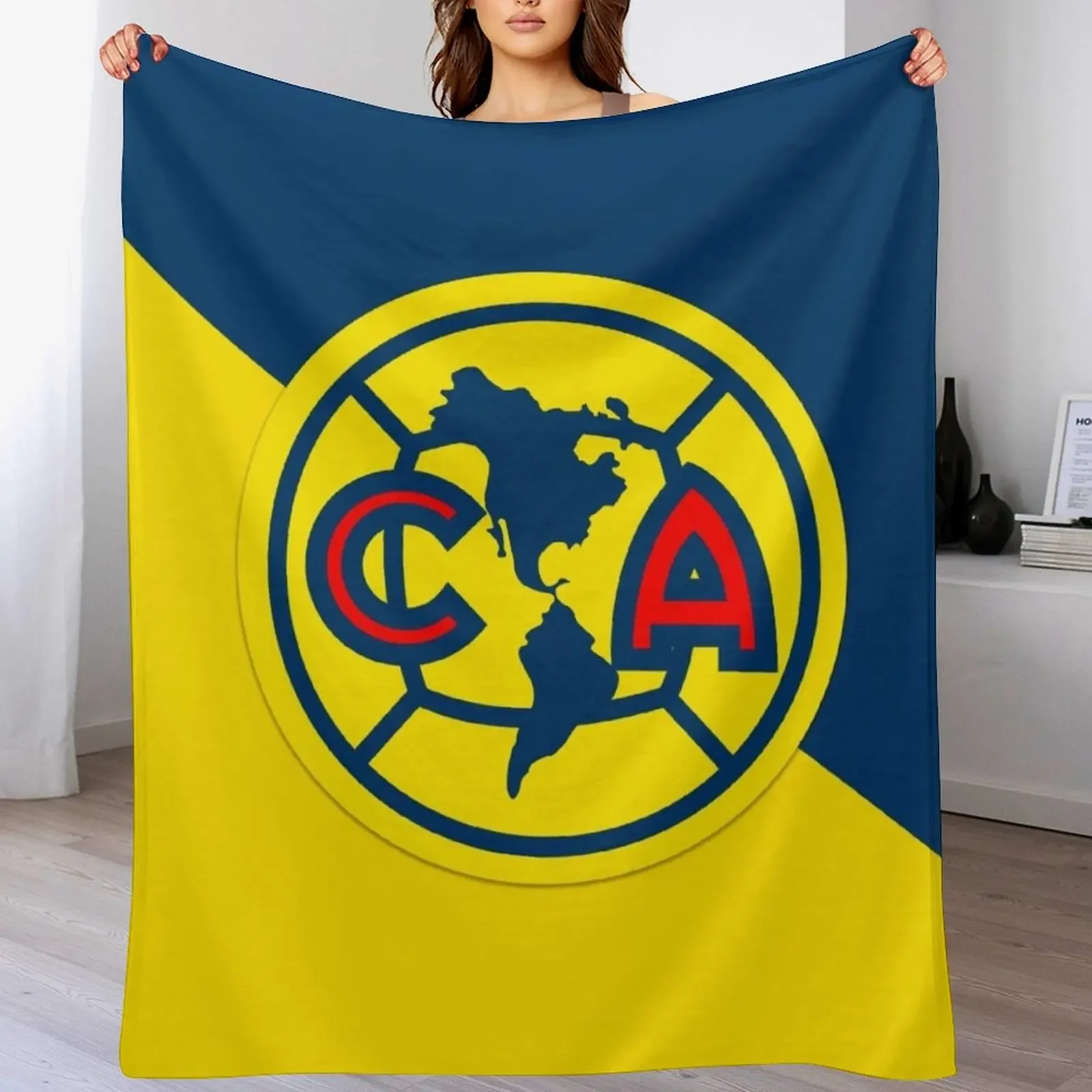 Club America Throw Blanket Camping for sofa Nap Blankets