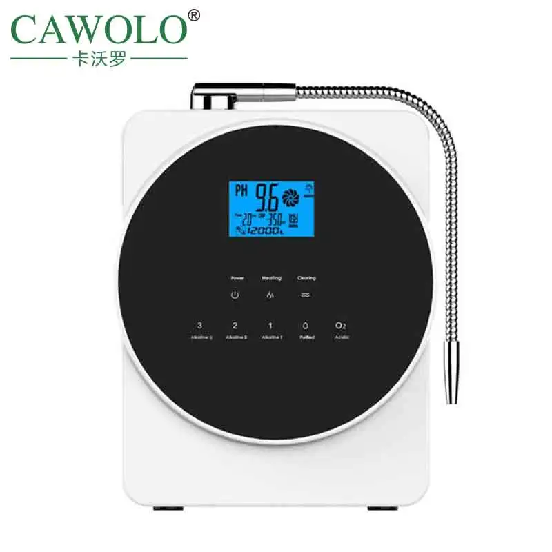 CAWOLO AL808C 5/7/11 Plates Titanium Platinum Coating Water Ionizer Kangen Alkaline Water Machine