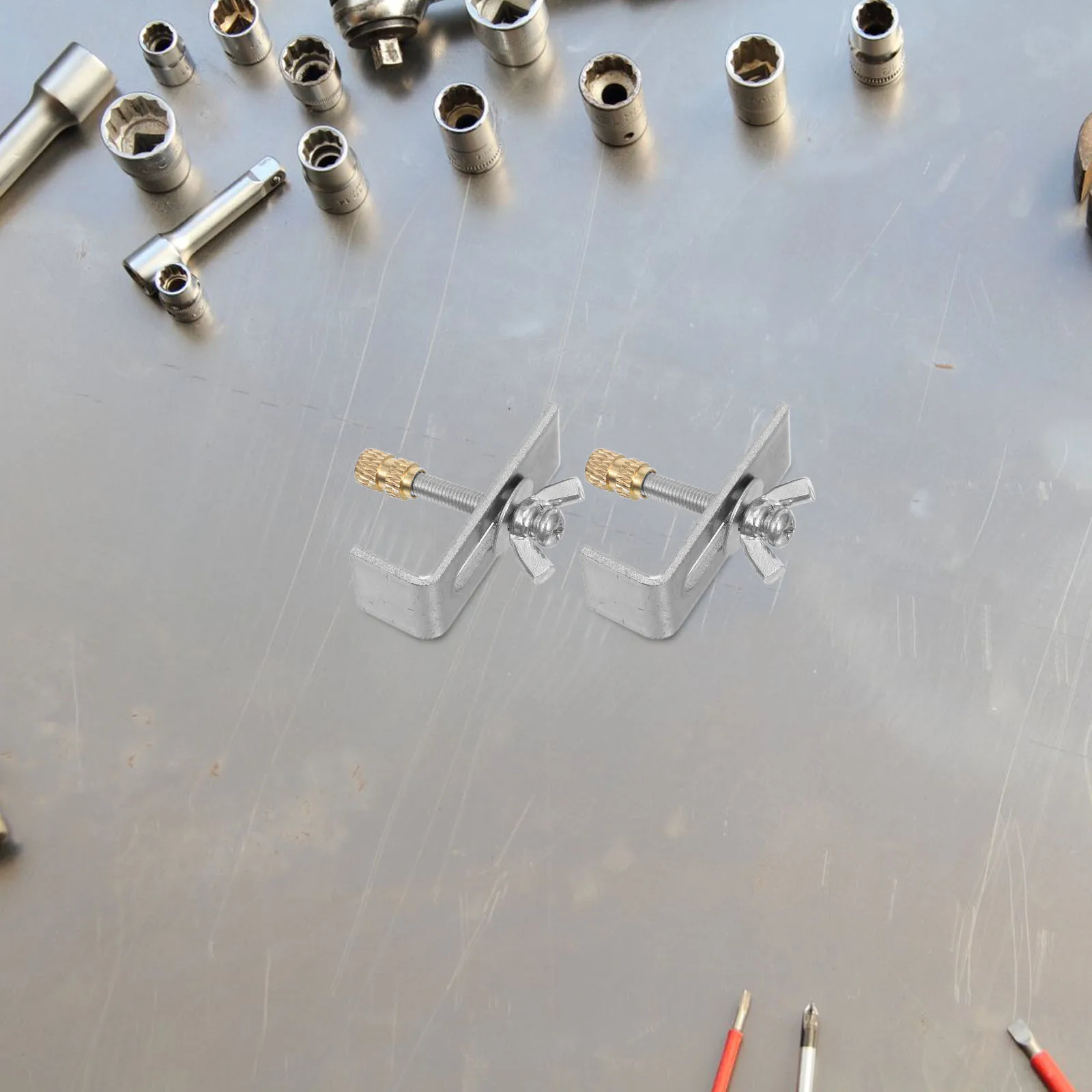 

1 set 1 Set Sink Mounting Clips For Undermount Sink Support Brackets Fixing Hardware Kit Replacement Basin Clamps Metal Mounting