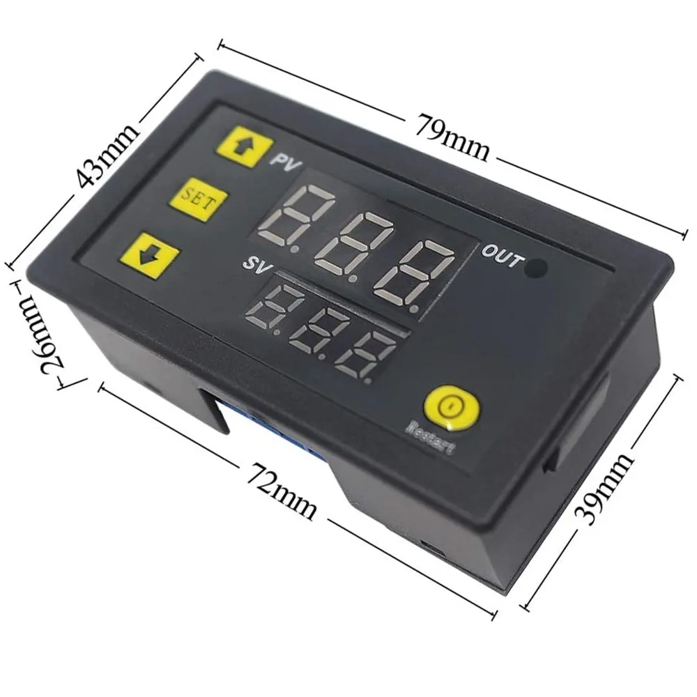 Display a LED W3230 DC 12V 24V 110V 220V AC termostato termoregolatore digitale con interruttore di raffreddamento riscaldamento sensore NTC