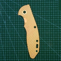 1 Pc Custom Made Brass Knife Handle Scale for Rick Hinderer XM18 3.5” Knives