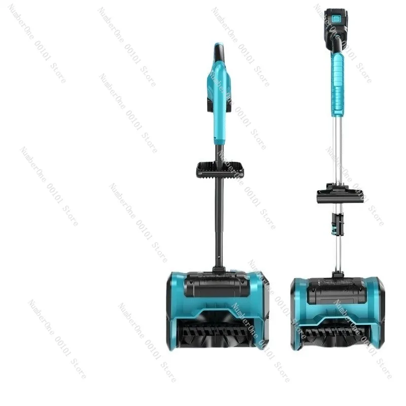 Brushless Lithium Battery Hand-Pushed Snow Blower, Small Road and School Snow Remover, Compact and Powerful Snow Thrower,Perfect
