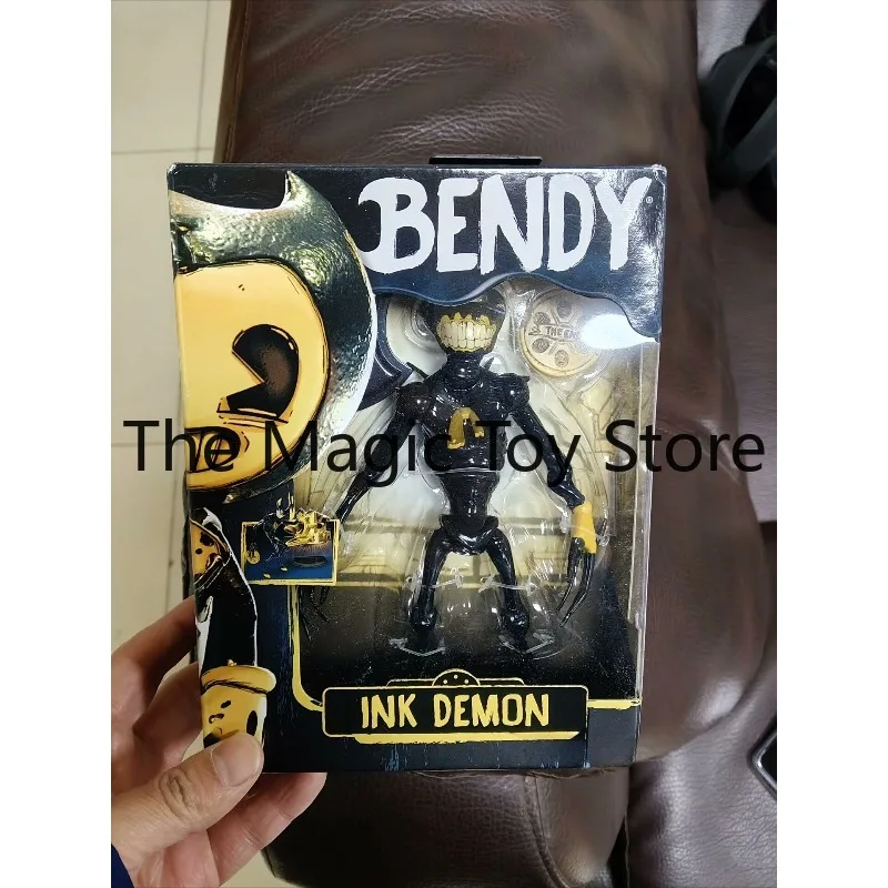 Figura de acción articulada coleccionable de Bendy and The Dark Revival, original de la serie "Ink Demon"