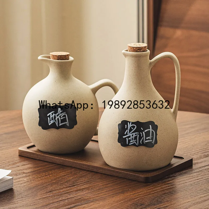 SLT Vintage Spice Bottle Leakproof Oil Bottle Home Kitchen Japanese Pouring Bottle Set