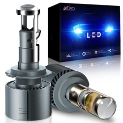 AILEO New 2Pcs H7 LED 6000K Canbus Super Mini Projector Lens H11 9005 HB3 9006 HB4 80W Automobiles Bulbs 16000LM RHD LHD 12V