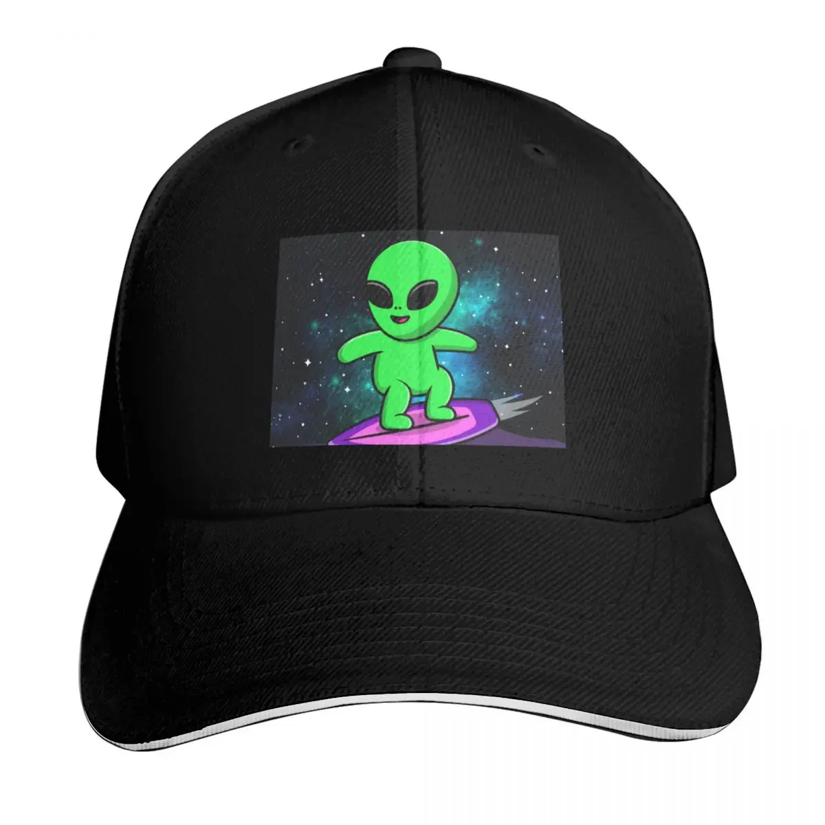 Surfing Alien: Galactic Glide Baseball Cap Snap Back Hat foam party Hat Anime Brand Man cap Boy Child Women's