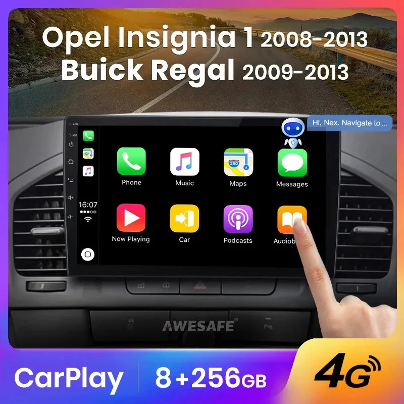 AWESAFE Wireless CarPlay Autoradio for Buick Regal Opel Insignia 2009 - 2013 Car Radio Multimedia Player Android Auto Stereo GPS