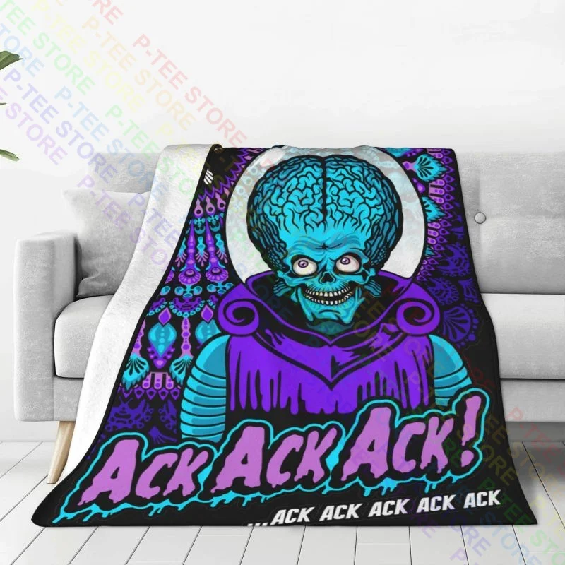 Mars Attacks! Blanket Autumn Classic Four Seasons Couch Blanket Machine Washable