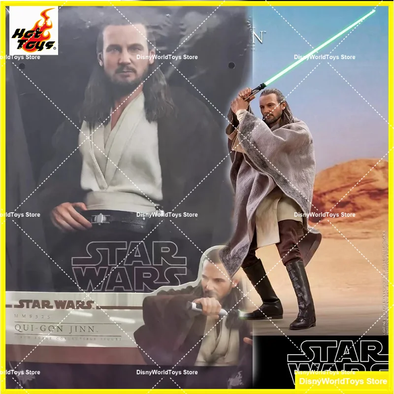 

100% Original HotToys HT 1/6 MMS525 Star Wars Prequel Qui Gon Jinn In Stock Anime Action Collection Figures Model Toys