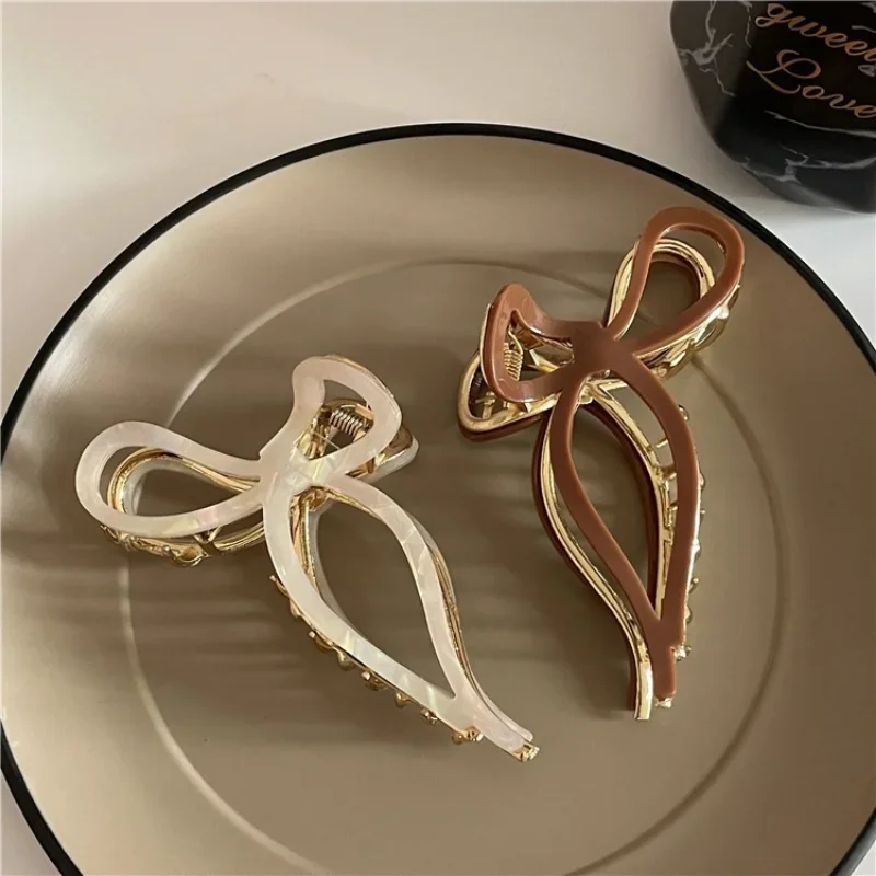 

1pcs New Acetate Hair Claws Butterfly Hair Clips Large Claw Clip Vintage Korean Hair Accessories for Women 여성 헤어핀