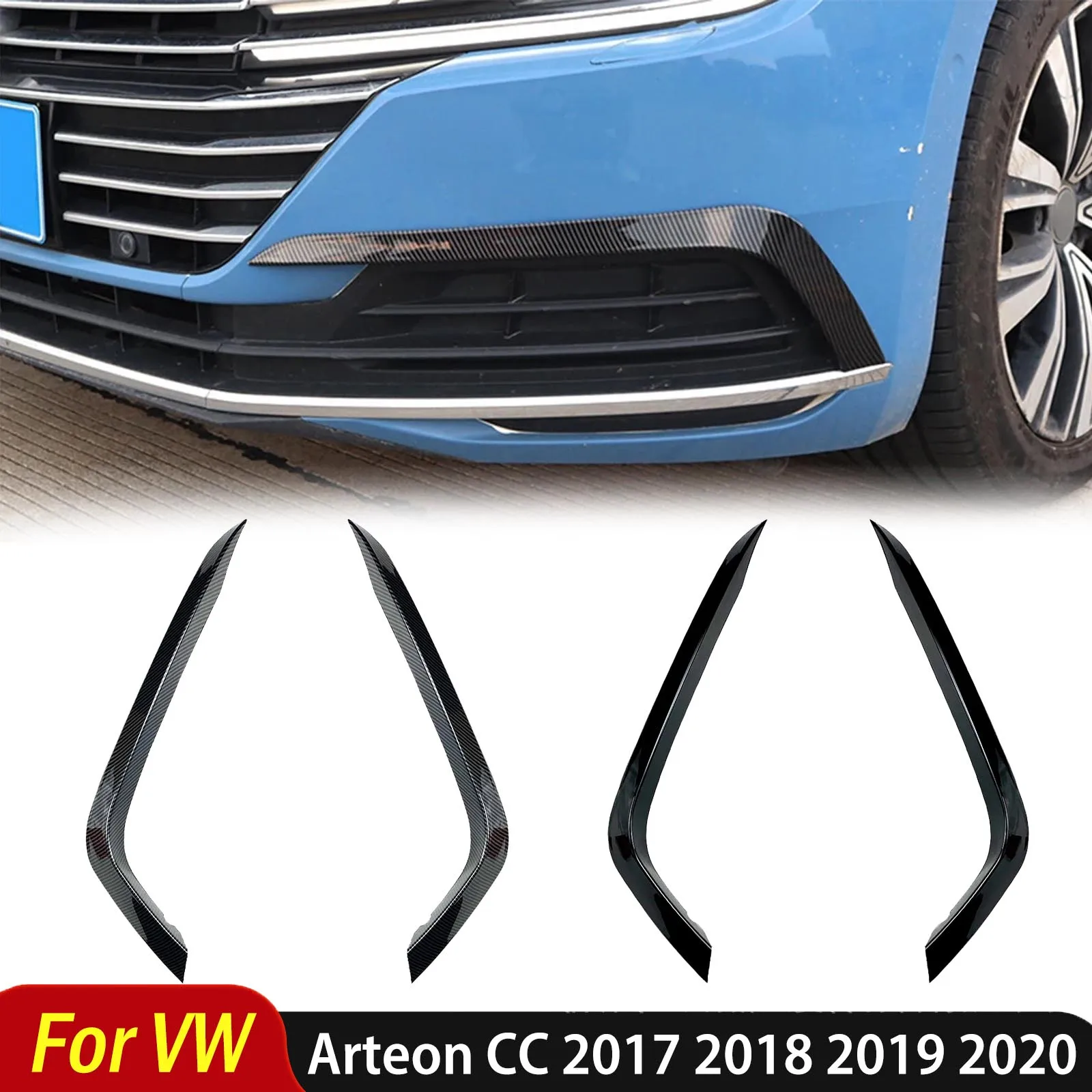 

Для Volkswagen Arteon CC 2017 2018 2019 2020 автомобильный передний бампер сплиттер боковой спойлер вентиляционное отверстие ветровой нож автоаксессуары BodyKit