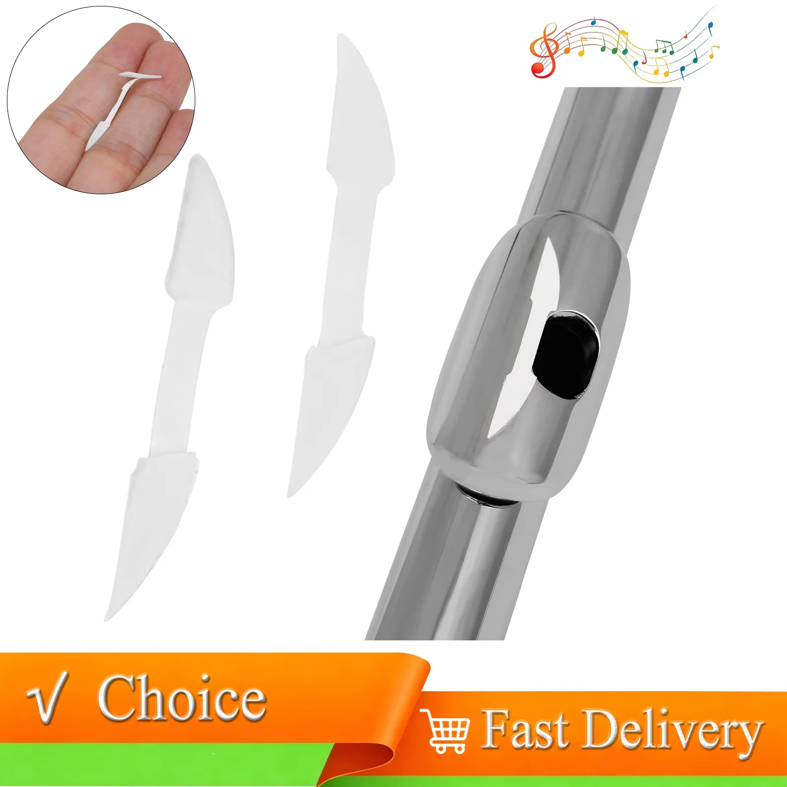 IRIN 0.2/0.5mm Silicone Flute Mouth Shape Positioning Stickers Self-Adhesive Anti-Slip Pads Flute Accessories for Beginners