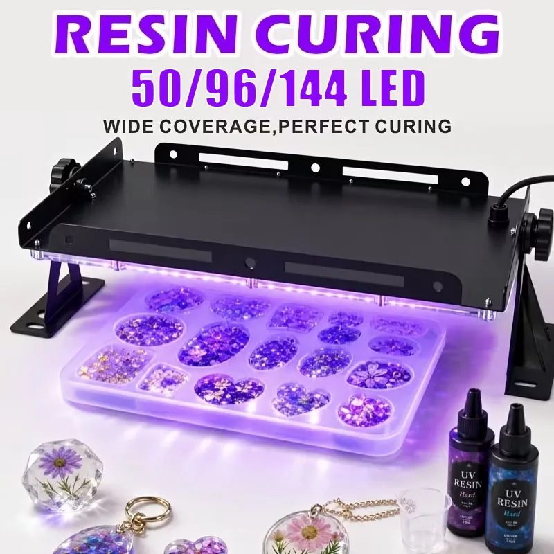 50/96/144 LED UV Resin Curing Lamp High Intensity Fast Curing USB Powered for Epoxy Resin Jewelry Making Mold Craft DIY
