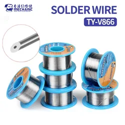 MECHANIC TY-V866 0.2-1.0mm Rosin Core High Purity Solder Wire 183°C for Mobile Phone Motherboard Repair Welding Solder Wire Tool