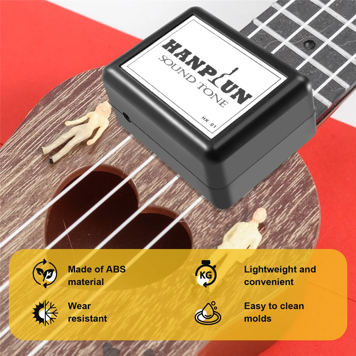 Guitar Tone Completer ที่เปิดเสียงจําลองการสั่นสะเทือนของกีตาร์ที่เล่นจริงได้ศักยภาพเสียงเต็มรูปแบบ HK-01