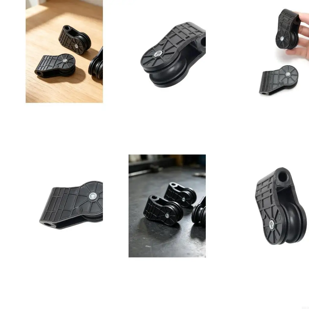 Plastic Track Roller with Mounting Point Design Exercise Equipment Pulley Gym Equipment Part for Rowing Machine Rope Service