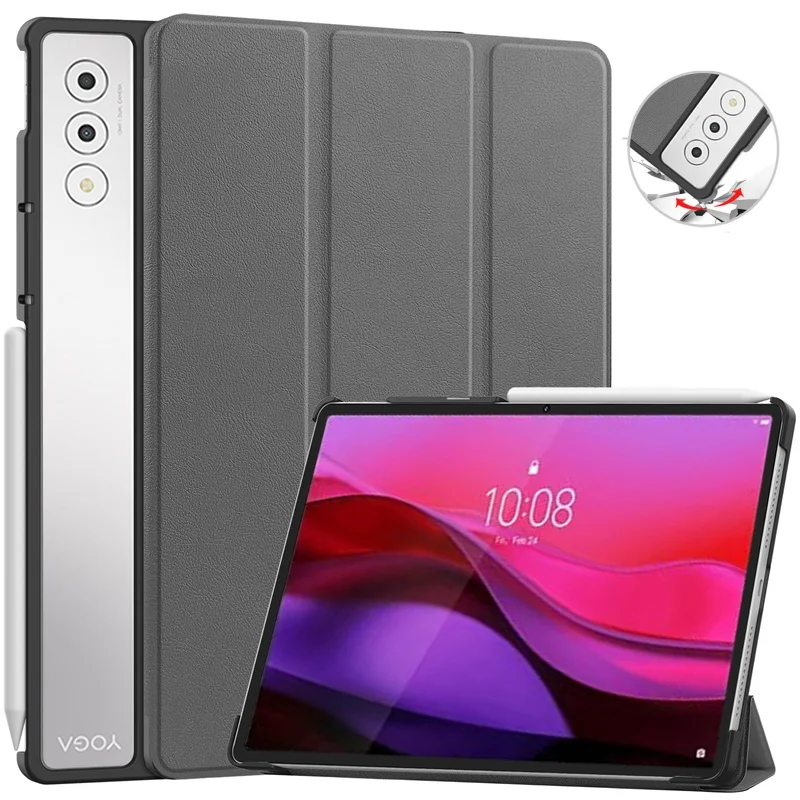 

For Lenovo Yoga Pad Pro AI 2025 Case TB520FU Flip Hard PC Back Magnetic Tablet for Lenovo Yoga Tab Plus 12.7'' 2025 Case Cover