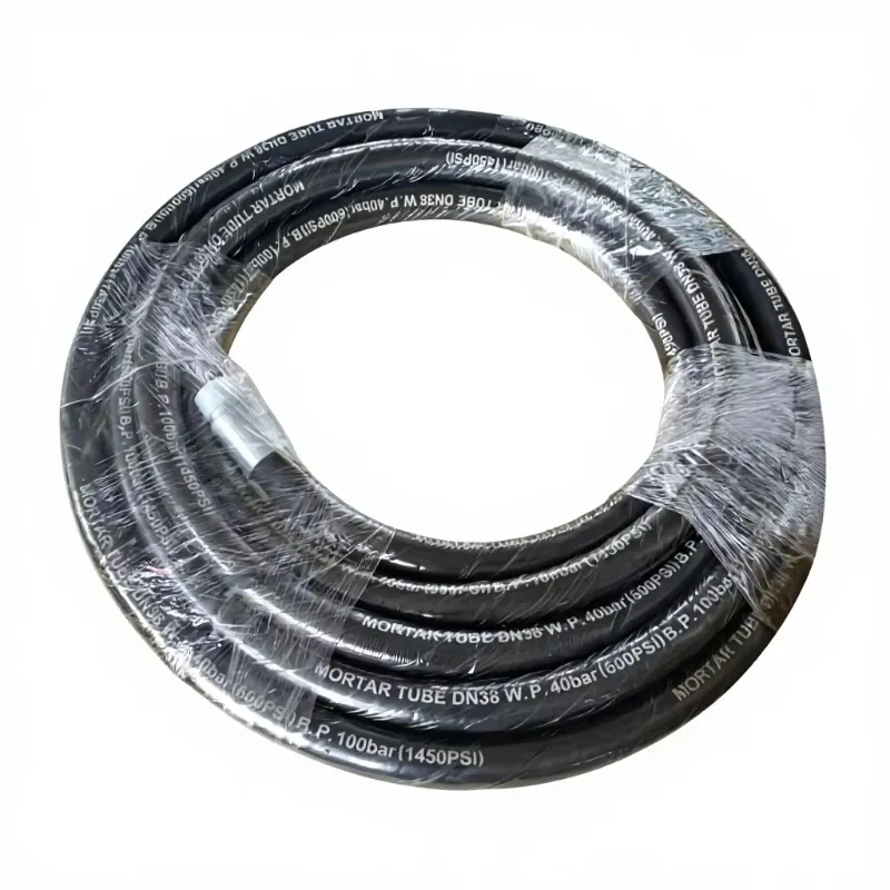 Wallgoe 1 Inch ID25mm Cement Concrete Pump Rubber Hose for Plastering Mortar Flexible 10m Length Certified