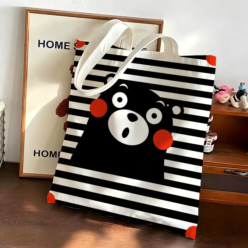 Kumamon, mascot, cute bear mascot Storage Bags Canvas bags are suitable for going to class, shopping, gifts, and commuting