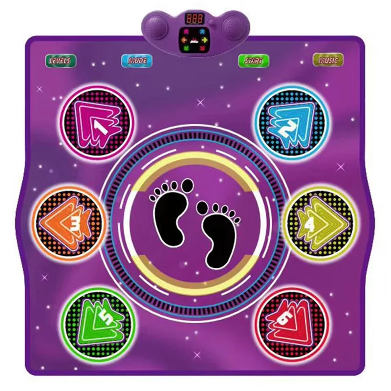 

WOWFU-Kids And Adults Wireless BT Dance Pad For Interactive Family Music Games And Exercise