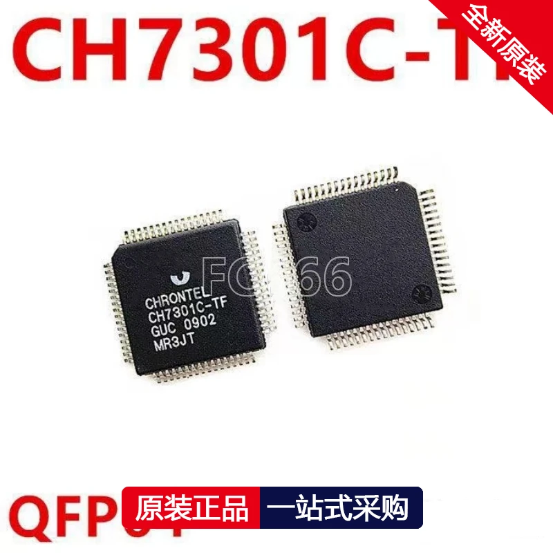 1PCS CH7301C-TF CH7301C QFP64  Video Converter Chip IC