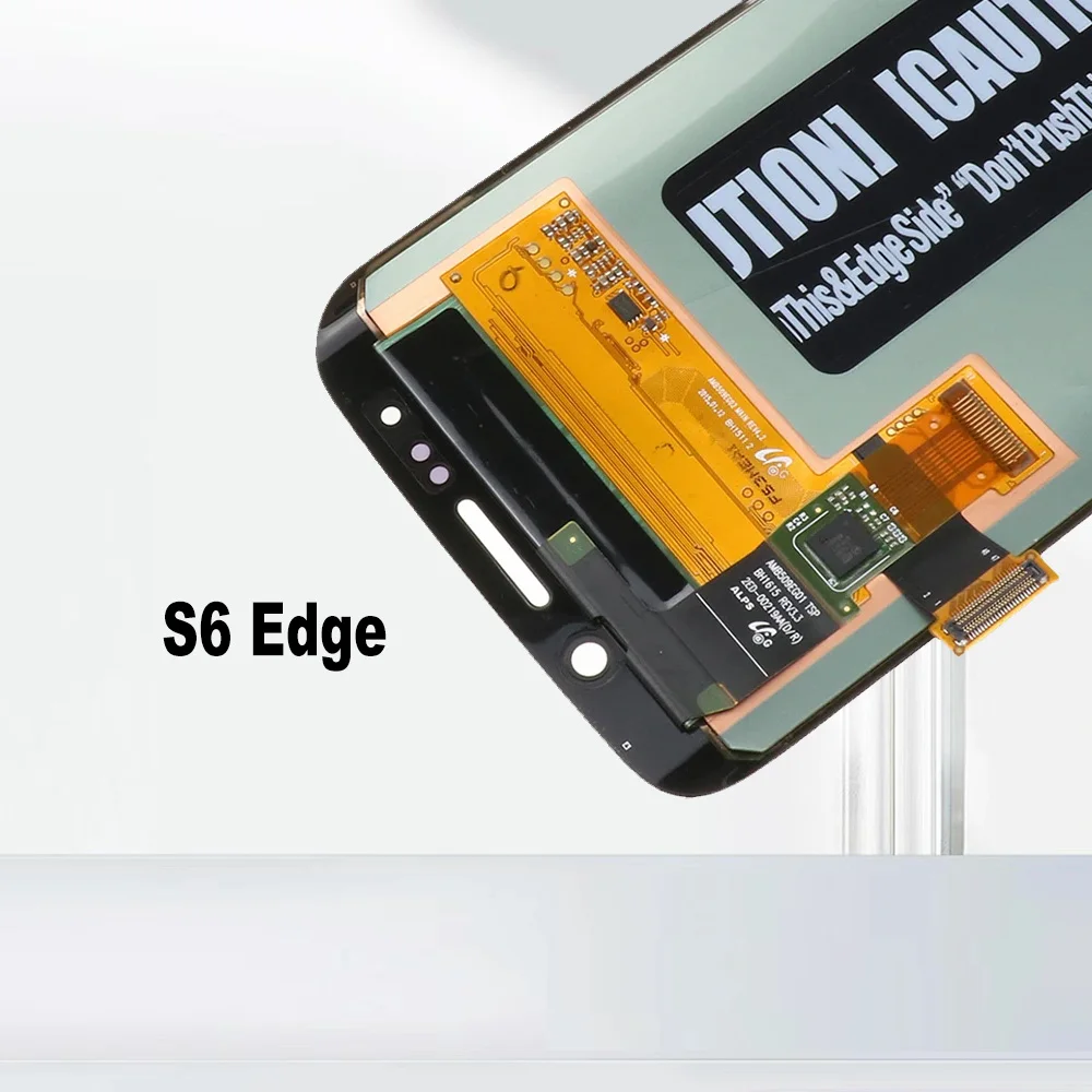شاشة LCD عالية الجودة لهاتف سامسونج S6 Edge Plus G928 G928F LCD لهاتف سامسونج S6 Edge G925 G925F شاشة LCD تعمل باللمس