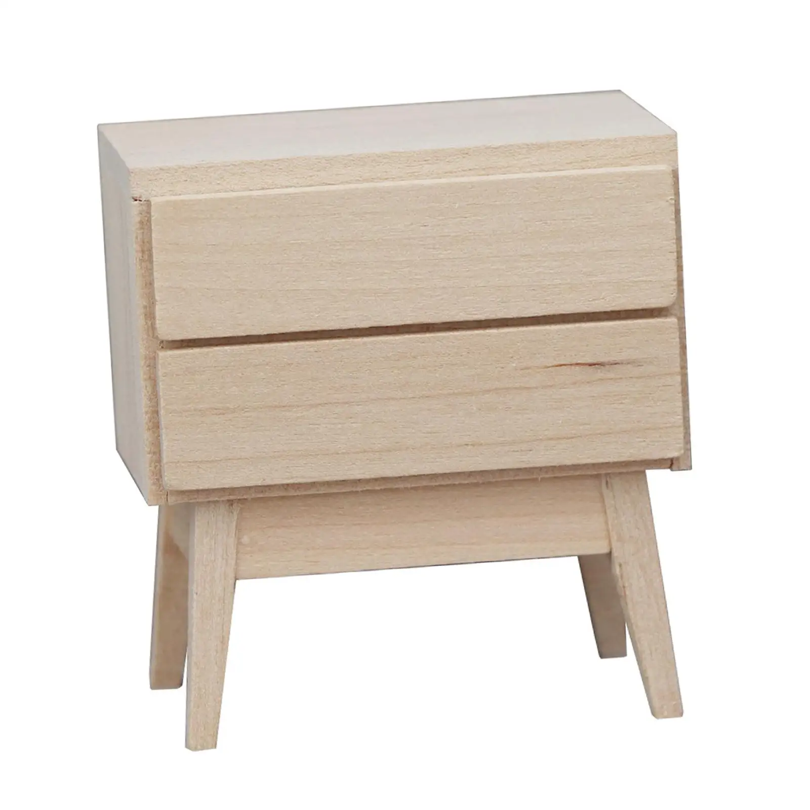 1:12 Scale Dollhouse Bedside Cabinet Crafts Dolls House Furniture for Balcony Garden Living Room Dollhouse Doll House Decor