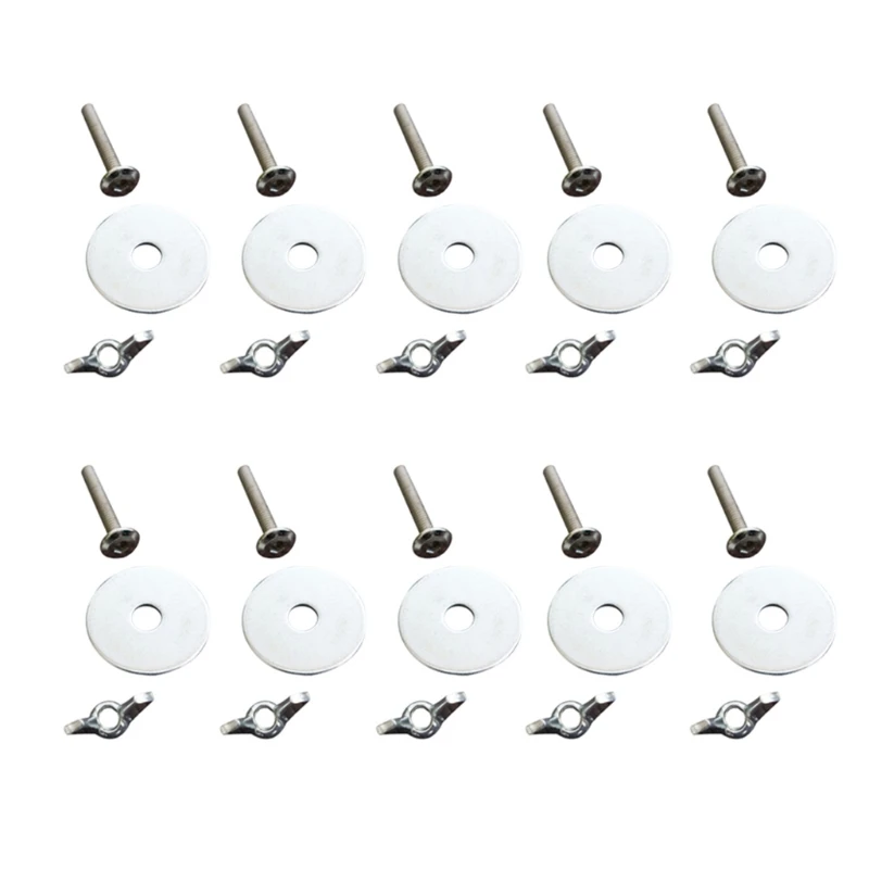 

10Pcs Birds Perch Holder Parrot House Screw and Feeder Clamp Parts Bird Cage Mounted Breeding Box Accessories