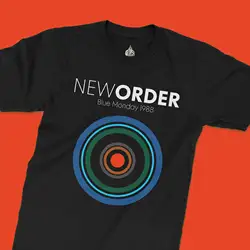 New Order Blue Monday 1988 Black T shirt long or short sleeves